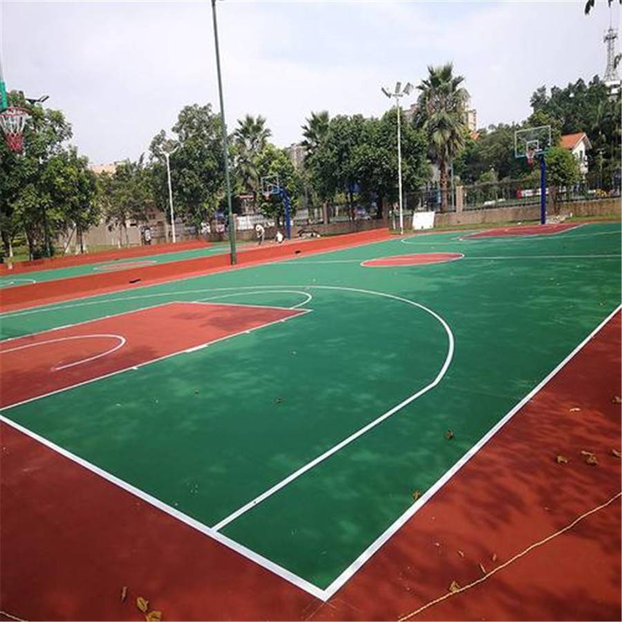 承德硅pu球場(chǎng)面層 彈性球場(chǎng)地面鋪裝